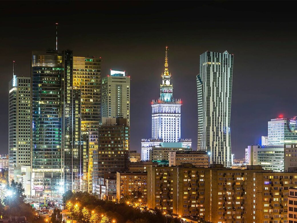 Warszawa night